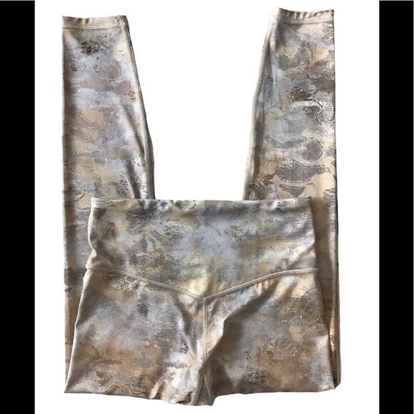 Athleta Silver Gold Elation Gilded High Rise Leggings - Picture 7 of 8